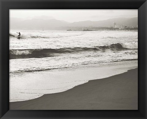 Framed BW Surfer No. 1 Print