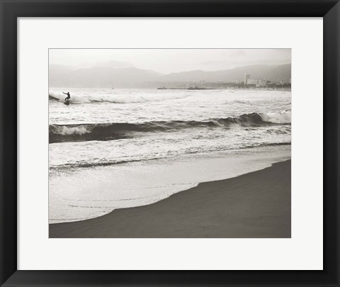 Framed BW Surfer No. 1 Print