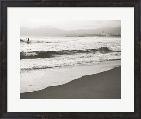 Framed BW Surfer No. 1 Print