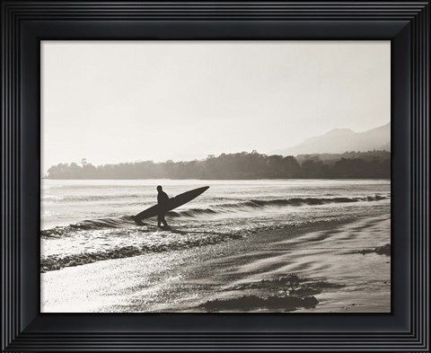 Framed BW Surfer No. 3 Print