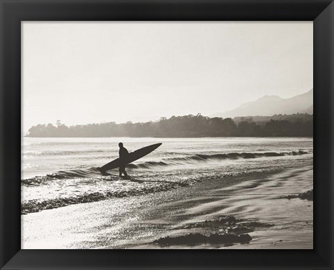 Framed BW Surfer No. 3 Print