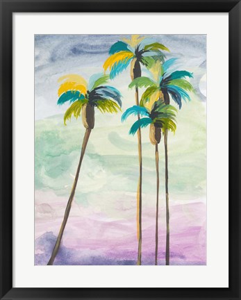 Framed Four Palms No. 2 Print