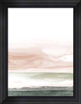 Framed Pink Blush Landscape No. 1 Print