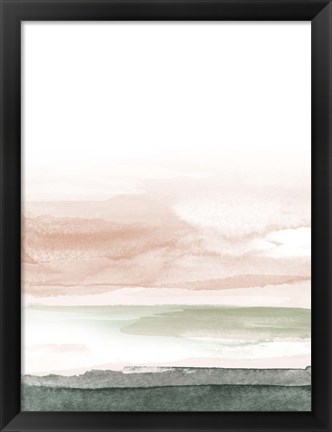 Framed Pink Blush Landscape No. 1 Print