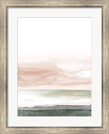 Framed Pink Blush Landscape No. 1 Print