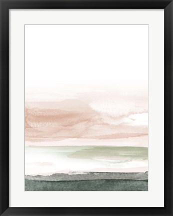 Framed Pink Blush Landscape No. 1 Print