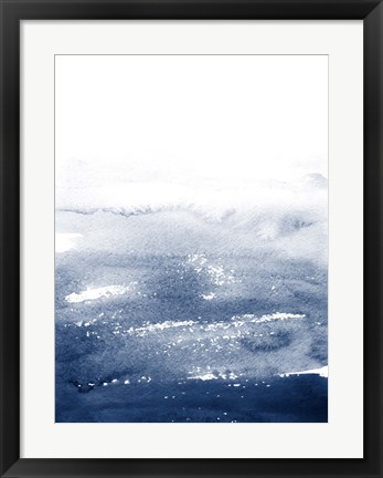 Framed Deep Blue Print