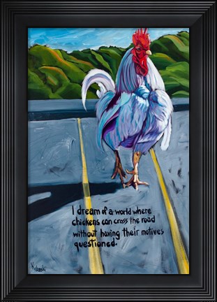 Framed Don&#39;t Ask Print
