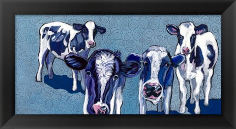 Framed Four Cows Print