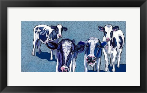 Framed Four Cows Print