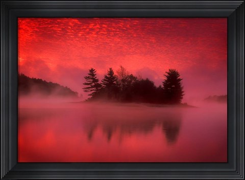 Framed Islands In The Pink Print
