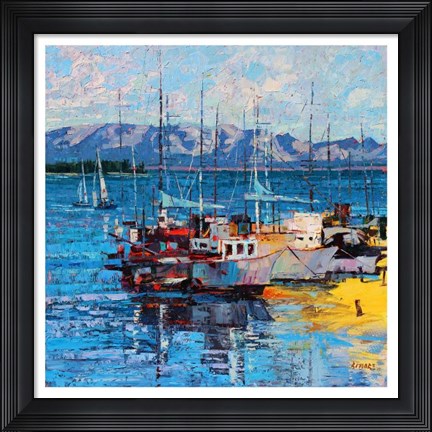 Framed Time to Sail Print
