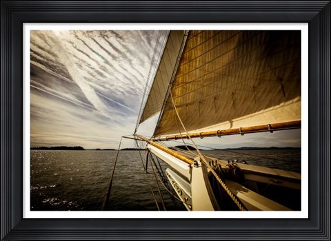 Framed Heading for the Harbor Print