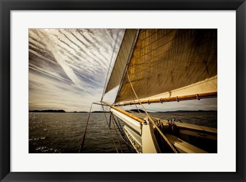Framed Heading for the Harbor Print