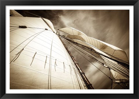 Framed All Sails Set Print