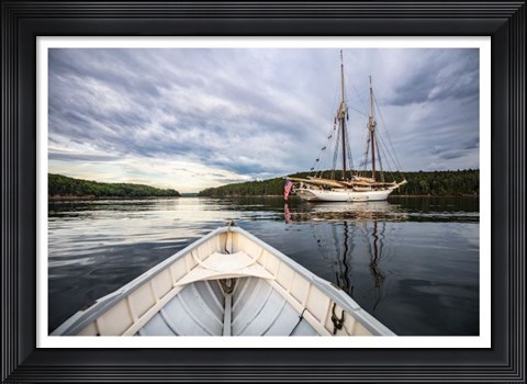 Framed Pretty Marsh Morning Row Print