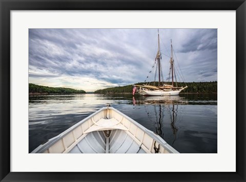 Framed Pretty Marsh Morning Row Print