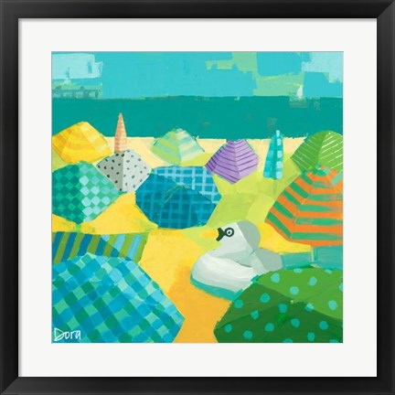 Framed Swan in the Shade Print