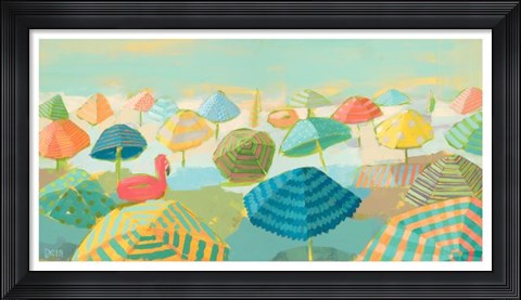 Framed Flamingo Float Print