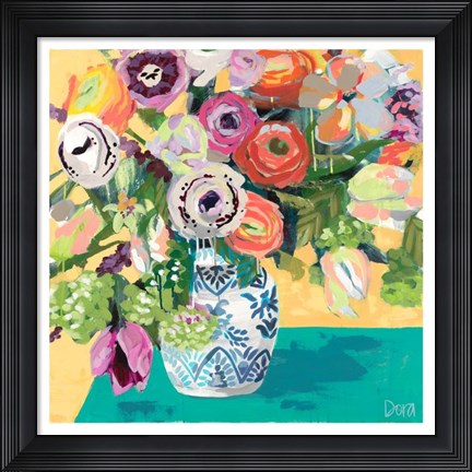 Framed Bohemian Bouquet Print