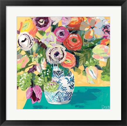 Framed Bohemian Bouquet Print