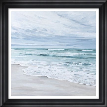 Framed Neutral Beach Print