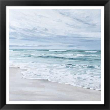 Framed Neutral Beach Print