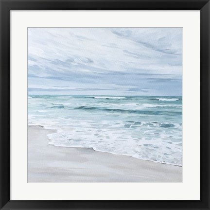 Framed Neutral Beach Print