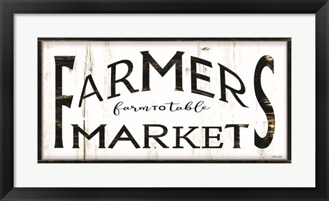 Framed Farmer&#39;s Market I Print