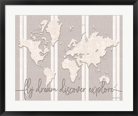Framed Fly Dream Discover Explore Print