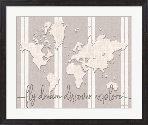 Framed Fly Dream Discover Explore Print
