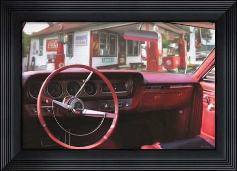 Framed Pontiac GTO Pitstop Print