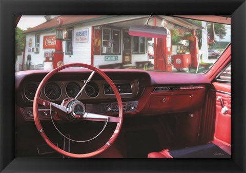 Framed Pontiac GTO Pitstop Print