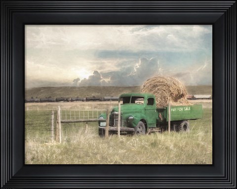 Framed Hay for Sale Print