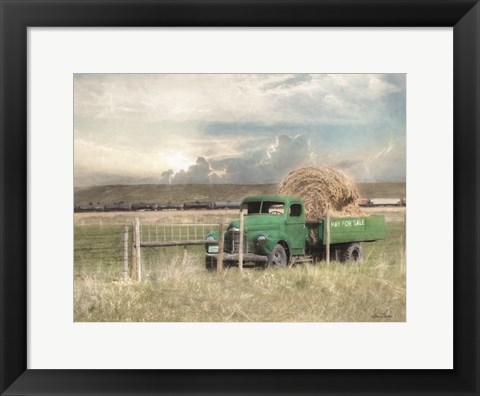 Framed Hay for Sale Print