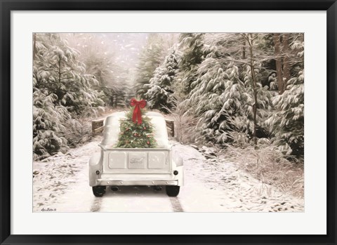 Framed Picking Up the Tree Print