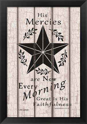 Framed His Mercies are New Every Morning Print