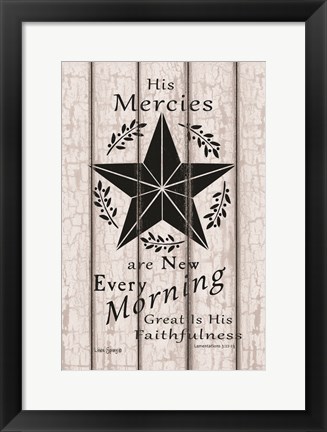 Framed His Mercies are New Every Morning Print