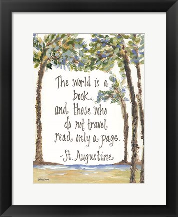 Framed Travel St. Augustine Print