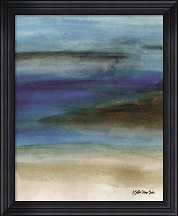 Framed Coastal Abstraction 1 Print