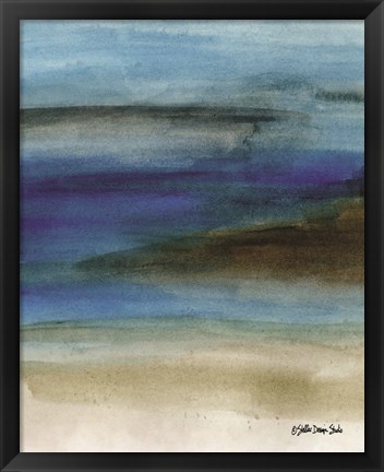 Framed Coastal Abstraction 1 Print