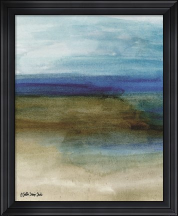 Framed Coastal Abstraction 2 Print