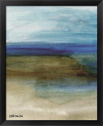 Framed Coastal Abstraction 2 Print