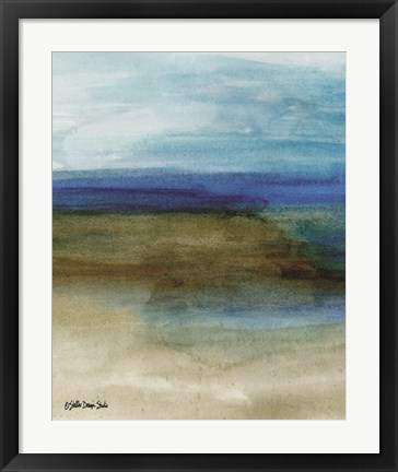 Framed Coastal Abstraction 2 Print