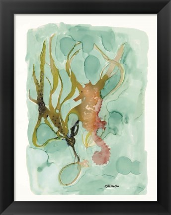 Framed Seahorse 2 Print