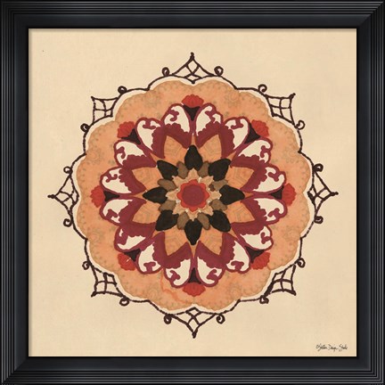 Framed Mandala 1 Print