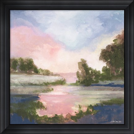 Framed Pastel Countryside 1 Print