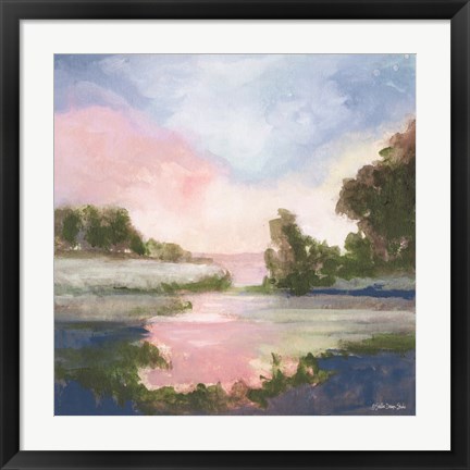 Framed Pastel Countryside 1 Print