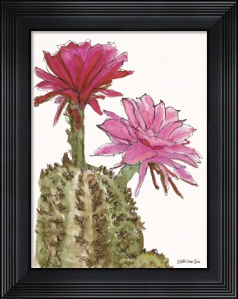Framed Cactus Flower 2 Print