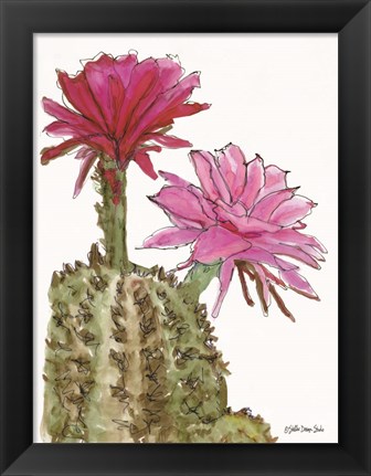 Framed Cactus Flower 2 Print